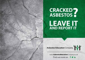 Cracked Asbestos Awareness poster